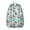 Greenish-blue-6, variant on Compact Small Backpack for Travel School and Work Lightweight Summer Use with Pineapple and Tropical Fruit Print