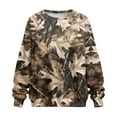 thumbnail image 3 of Garronmavis Women's Pullover Camouflage Oversized Duck Camo with Pockets Loose Long Sleeve Tops Crewneck Pullover Sweatshirts for Women, Size 3XL, 3 of 6