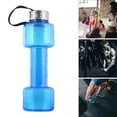 thumbnail image 3 of Botella de Agua con Mancuernas, Sin BPA, Botella de Plástico para Beber Deportiva, Portátil, 26 Oz, Pesas de Llenado de Agua, Botellas de Bebida con a Azul Soledad Botella de bebida con mancuernas, 3 of 9