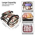thumbnail image 3 of Christmas Double Layered Insulated Refrigerated Lunch Bag with Two Compartments, Large Capacity, Handheld - 7.1x11.4x16.1 Inches, 3 of 6
