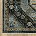 thumbnail image 3 of Oriental Weavers Aberdeen Area Rug - 7150B - 6'7" x 9'6" - in Blue/ Gold - Vintage Inspired, Stain Resistant, Family and Pet Friendly , Dining, Living Room Rug, 3 of 10