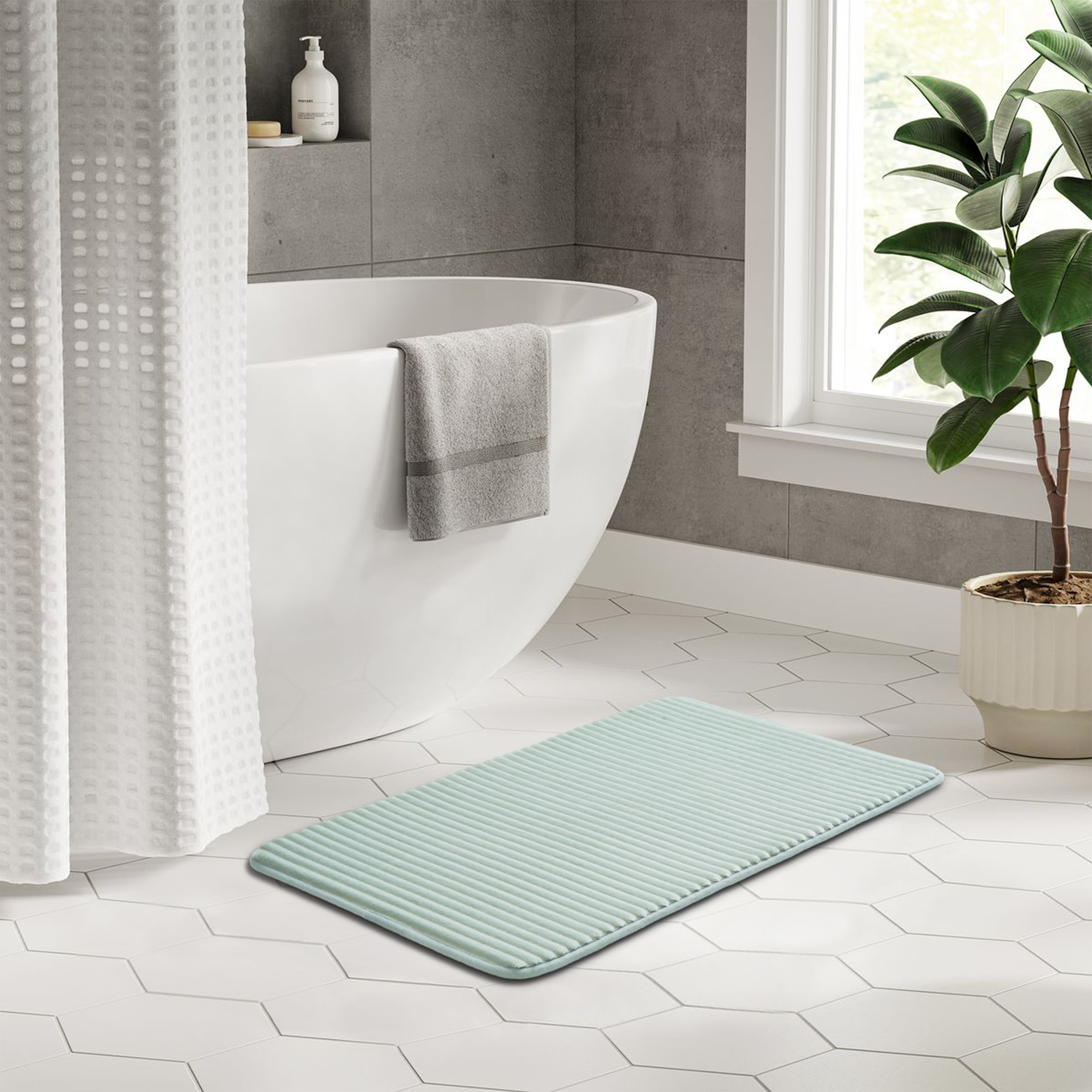 Mainstays Soft Sea Performance Foam 20" x 32" Bath Rug