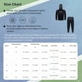 thumbnail image 7 of Nyeemya Mens Womens PVC Exercise Workout Sauna Suit Long Sleeve Zipper Drawstring Hooded Jacket Black XL, 7 of 7