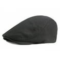 thumbnail image 5 of Fgnfyis Women Spring Autumn British Retro Solid Color Knitted Baseball Cap Casual Hats for Women Black, 5 of 5