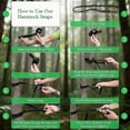 thumbnail image 3 of Camping Hammock with Mosquito Net, Lightweight Portable Nylon Hammock for Outdoor Backpacking Travel Beach Yard, Camouflage, 3 of 10