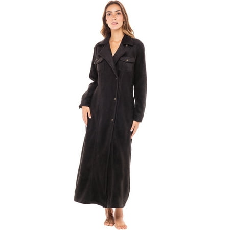 

Alexander Del Rossa Womens Western Wrangler Robe Black Large