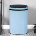 thumbnail image 2 of Verbena 13 Gallon Metal Household Trash Can with Motion Sensor Lid for Kitchen, Blue, 2 of 15