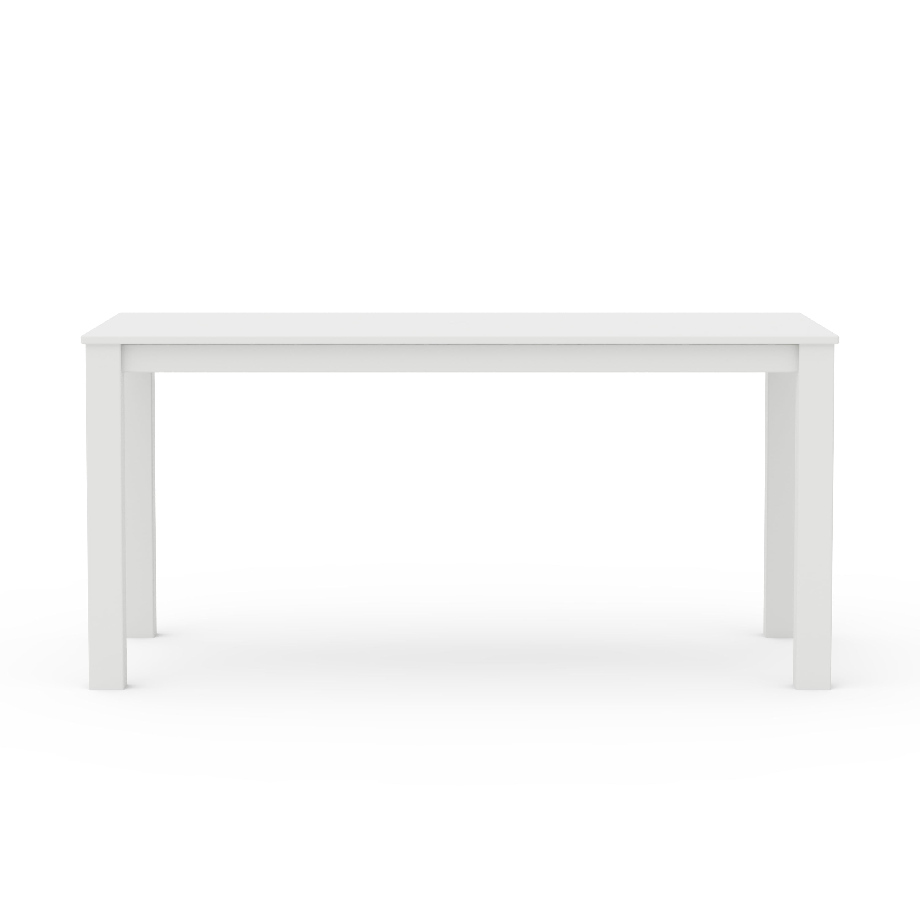 Better Homes & Gardens by POLYWOOD Southlake 34" x 64" Outdoor Dining Table, All-Weather HDPE, Patio, White