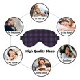 thumbnail image 6 of Uemuo Purple Black Plaid Pattern Sleep Eye Mask - Light Blocking Sleep Mask Blocking Out Light Perfectly, Soft and Comfortable Night Eye Mask, Eye Blinder, 6 of 7