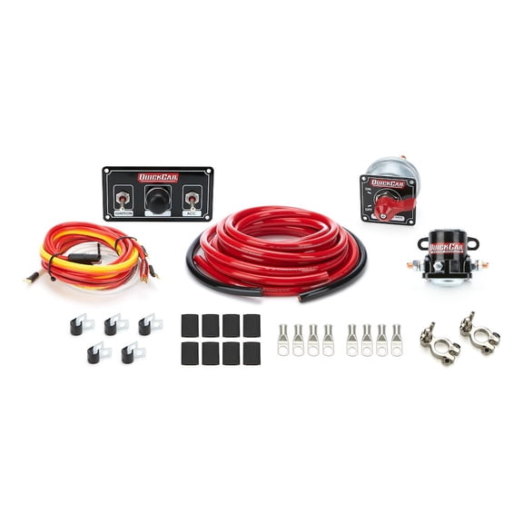 Quickcar Racing Products Wiring Kit Premium 4 Ga w/Black 50-820 Panel