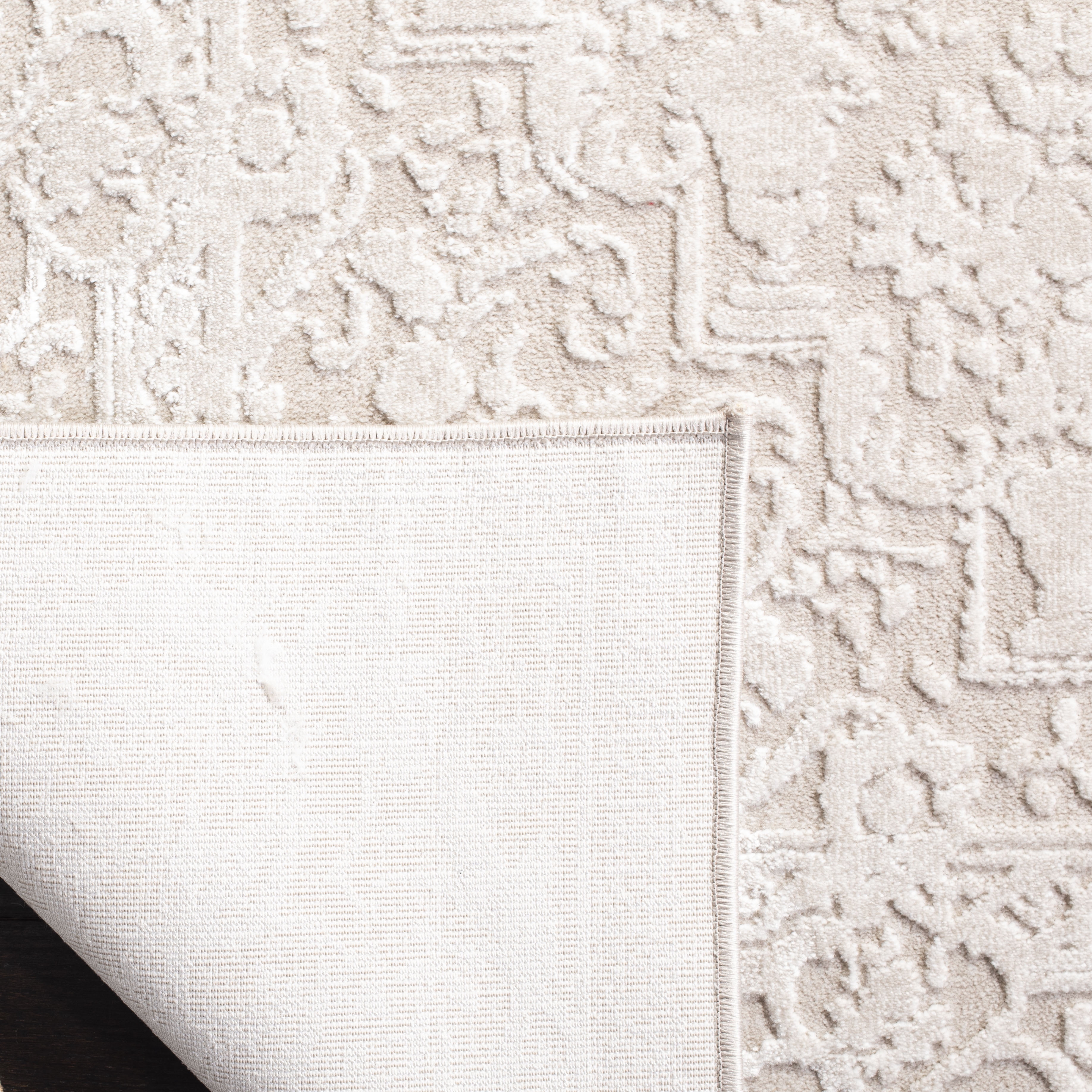 SAFAVIEH Reflection Sophia Oriental Area Rug, Creme/Ivory, 12' x 12' Square