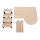 thumbnail image 1 of Plataforma De Hámster Plataforma De Madera De Hámster Y Escaleras Saludable Exquisita Interesante Para Hámsteres Para Cobayas ANGGREK Otros, 1 of 8