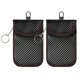 thumbnail image 1 of 2 uds., funda bloqueadora de señal de llave de coche, llavero de fibra de carbono, bolsa Faraday para piezas de automóviles Ehuebsd  Accesorios para autos y motos, 1 of 4