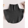 thumbnail image 1 of Bavette à Col Montant Sauvage pour Femmes, Automne Hiver, Tricotée à Rayures, Faux Col, Protection du Cou, Vente en Gros, 1 of 2