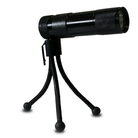 9 LED Flashlight with Revolving Tripod Stand (Hawk: FL-98797)