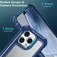 thumbnail image 3 of [Shockproof] [Hard Carbon Fiber Back] [Soft TPU Bumper Frame] , compatible with iPhone 14 Plus, 3 of 5
