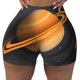 thumbnail image 2 of Fotbe Solar System Paper Art Shorts Sin Costuras – Shorts Deportivos de Cintura Alta para Mujer, Elásticos para Gimnasio, Yoga, Running o Ciclismo-XX-Large, 2 of 8