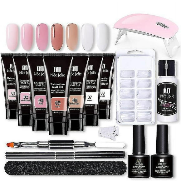 Nail Set With Nail Dryer Nail Polygels Polish Gel Set Soak-off Nail Art Tools Sets For Beginners