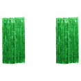 thumbnail image 4 of ZheElen Ingrédients Sûrs Rideau Large Feuille d'Application Fait Non Toxique Feuille Inodore Frange Rideau Partie Toile de Fond Vert DIY 3*1M 2Set, 4 of 5