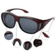 thumbnail image 4 of Gafas de sol polarizadas Yodo para usar sobre lentes, color burdeos, 4 of 8
