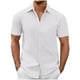thumbnail image 1 of Eres Más Que una Camisa de Puntuación de Prueba Hombres Moda Casual Manga Corta Cuello de Vuelta Camisa Transpirable Blusa, 1 of 6