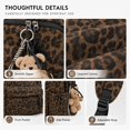 thumbnail image 4 of Sunyuer Women Vintage Leopard Print Backpack, Large Capacity Lightweight Laptop Bookbag, Aesthetic Canvas School Backpack for College Students, Casual Travel Daypack with Cute Plush Bear Pendant, 4 of 9