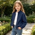 thumbnail image 6 of ATOGUTA Sweatshirt Boys Full Zip Up Long Sleeve Warm Uniform Sweatshirt Fall Winter Fashion Jacket With Pocket Size 4T-15, 6 of 8