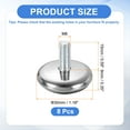 thumbnail image 2 of 8Pack M6 Thread Furniture Feet Levelers, 30x15 Adjustable Leveling Screw, Black, 2 of 6