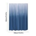 thumbnail image 3 of Waterproof Gradient Shower Curtain 180x180 cm, EVA Fabric, Multicolor, Washable, Rust-Resistant Metal Rings, Decorative Bathroom Curtain with Weighted Hem, 3 of 6