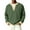 Army Green_#04, variant on Mens Waffle Long Sleeve Shirt Trendy Quarter Button Up Henley Casual Pullover Fall Winter Knit Color Block Loose Sweaters,White XL