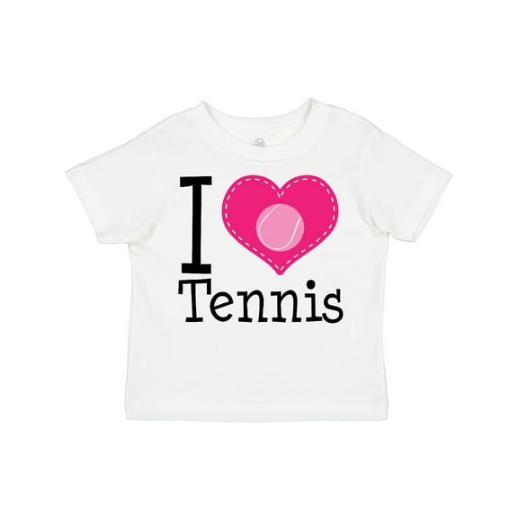 Inktastic Tennis Player I Love Tennis Girls Toddler T-Shirt