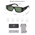 thumbnail image 5 of Gafas de Sol SOJOS de Tendencia Y2K Rectangulares Polarizadas SJ2228 Rojas, 5 of 5