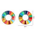 thumbnail image 4 of 6 Pcs Enamal 17 Colors Sustainable Development Goals Brooch United Nations Pin Badge, 4 of 5