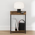 thumbnail image 4 of Furinno SIMPLISTIC Night Stand, 2-Tier Open Shelf Design Nightstand with Metal Frame, Bedside Table, End Table, Side Table, for Bedroom, Living Room, Amber Pine, 4 of 4