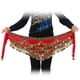 thumbnail image 1 of Danza del Vientre Cinturón, Cinturón de Danza Oriental Belly Dance Cinturón de Lentejuelas con 328 Piezas de Oro(Rojo) Ecomeon no, 1 of 6