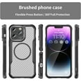 thumbnail image 3 of Case for iPhone 13 Pro,Full-Body Rugged Carbon Fibre Protective Clear Back Hybrid Magnetic with Wireless Charge Shockproof Protector Phone Case for iPhone 13 Pro,6.1 inch 2021 (Black), 3 of 17