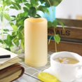 Outdoor Waterproof Flameless LED Pillar Candle with Timer Battery