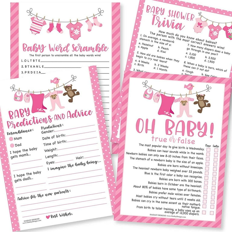 Free Printable Baby Trivia Shower Games