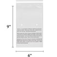 thumbnail image 2 of 40 6x9 EcoSwift Self Seal Suffocation Warning Clear Poly Bags 1.5 mil 6 x 9, 2 of 5