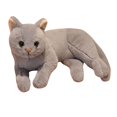 thumbnail image 4 of Lovely Prone Cat Plush Doll, Sofa Throw Pillow Decoration, Stuffed Animal, Comfortable Lifelike Cat Plush Toys, As A Gift, Home Decor Office Gray, 4 of 8