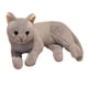 thumbnail image 5 of Almohada muñeca de peluche Hugo gato realista para oficina sala de estar dormitorio Gris, 5 of 10