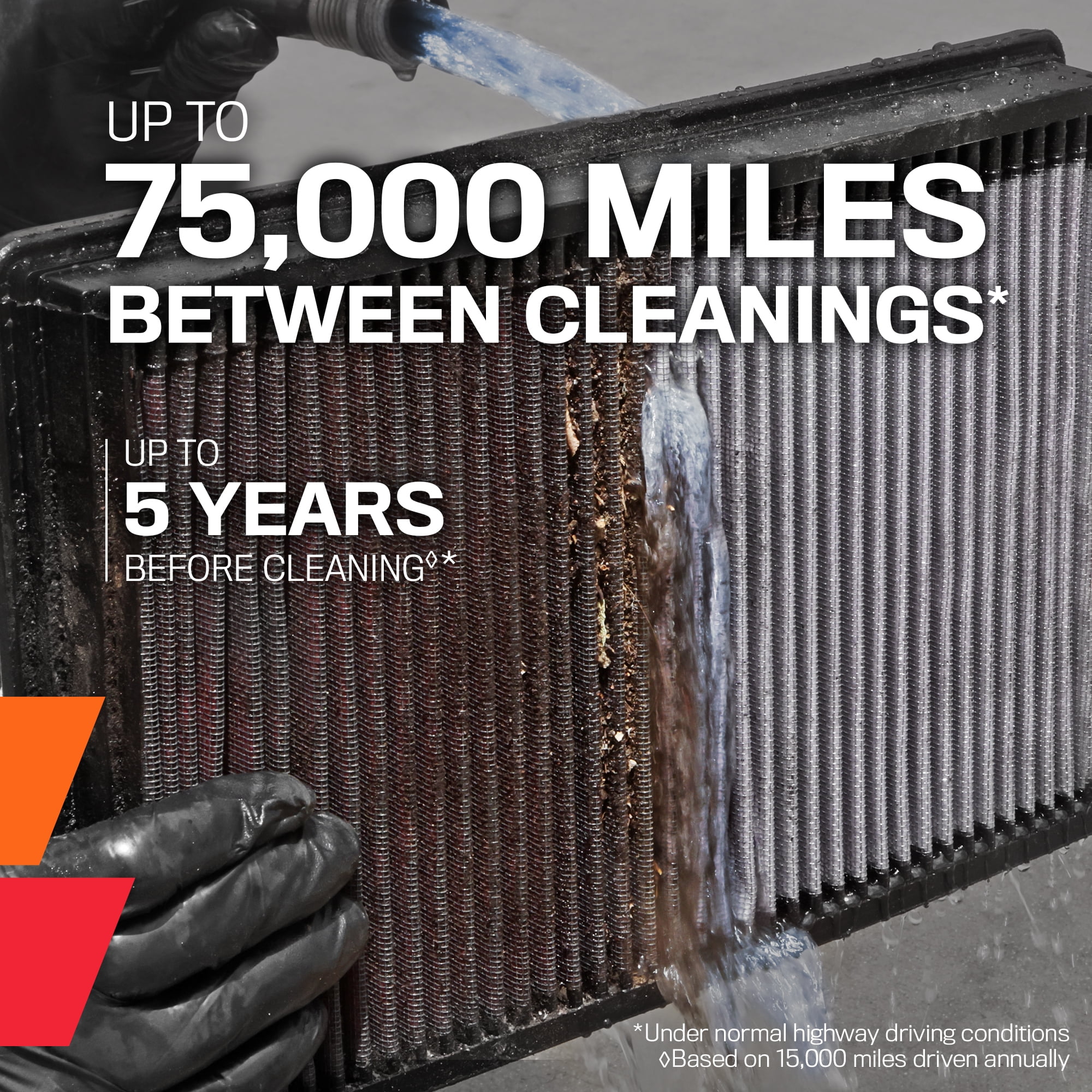 K&N Performance High-Flow Engine Air Filter: Washable, Multi-Layer Protection, Engineered to Boost Horsepower, 33-2154