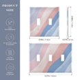 thumbnail image 2 of Yayeee Toggle Light Switch Wall Plate 2-Gang 4.56"x4.48" Decorative Outlet Cover, Abstract Blue, 2 of 7