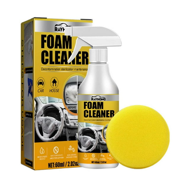Tohuu Car Interior Foam Cleaner Car Foam Cleaner 60ml Strong Stain