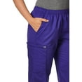 thumbnail image 2 of WonderWink Women's Wonderwork Pull-On Cargo Scrub Pant XX-Large Grape, 2 of 4