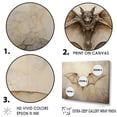 thumbnail image 3 of Designart "Minimalist Bat With Open Wings" Animals Bat Floater Framed Canvas Art Print, 3 of 5