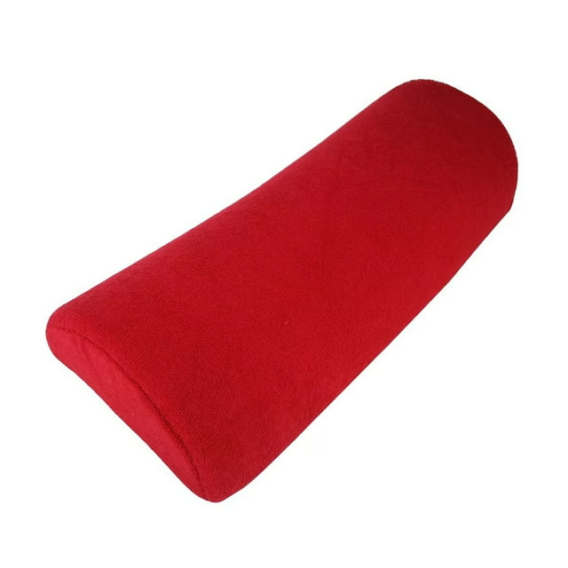 Jumpingount Soporte de algodón fácil de usar, agarre antideslizante para arte de uñas profesional, almohada de mano para arte de uñas, Juegos de manicura rojo brillante