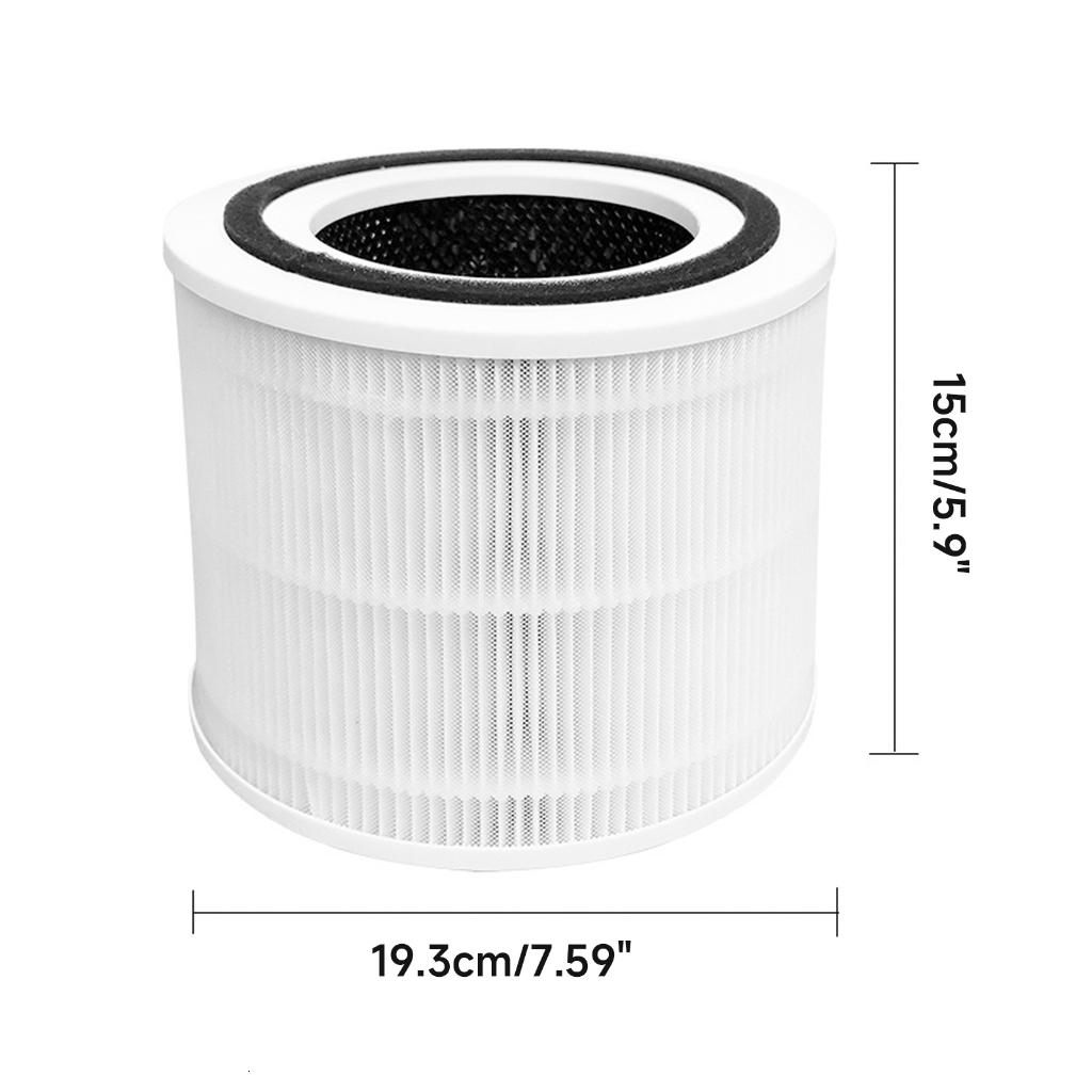 2 Pieces HEPA Filter Cartridge Filtration Air Purifier Filter Replacement Filter Air Cleaners Filter Plastic Material