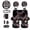 Black - Eagle American Flag, variant on Frog Print Car Seat Cover Sets Full Set Soft Stretchy Front Back Seat Covers with Headrest Covers Steering Wheel Cover Safety Belt Pads Rear View Mirror Protector Trash Bag