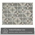 thumbnail image 6 of Well Woven Loewy 3'11" x 5'3" Indoor/Outdoor High-Low Mediterranean Grey Area Rug, 6 of 8